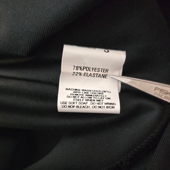 ActiveFit Black Gold Stars Compression Athletic Leggings Small NWT - Picture 5 of 5